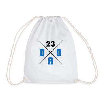 dad 23 - Drawstring Bag - white - Front