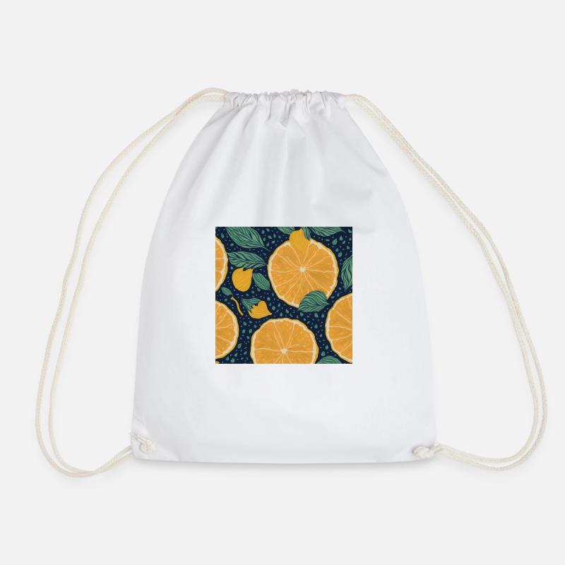 Lemon - Drawstring Bag - white