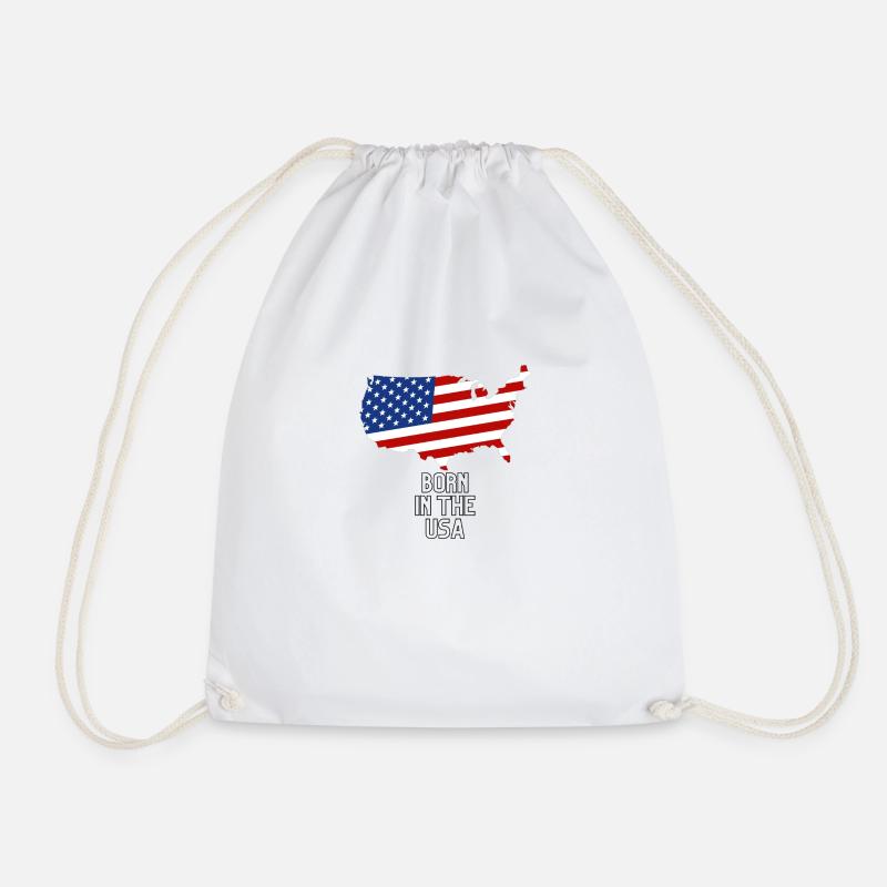 USA - Turnbeutel - Weiß