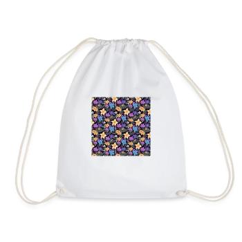 Fleurs sans couture Motif Floral Happy Blossom Art - Sac de sport léger - blanc - Devant