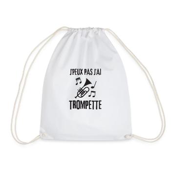 Musique trompette - Sac de sport léger - blanc - Devant
