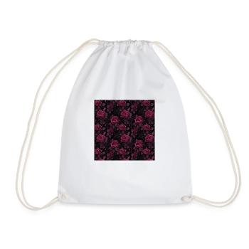 Roses Motif sans couture Belle esthétique élégante - Sac de sport léger - blanc - Devant