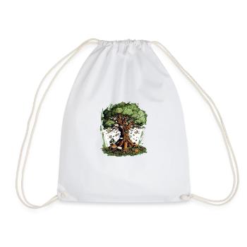 The Enchanted Tree - Drawstring Bag - white - Front
