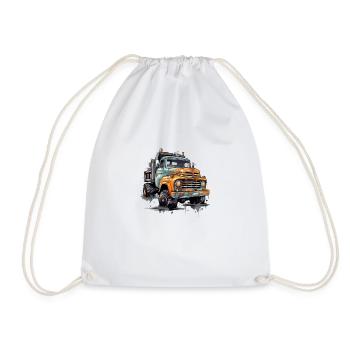 ExpressCargo Truck - Drawstring Bag - white - Front