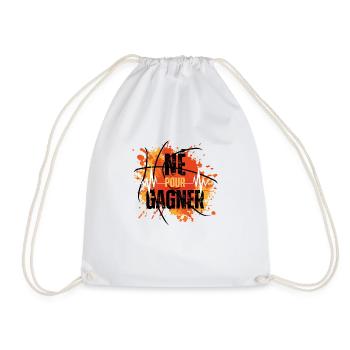 Né pour gagner - Sac de sport léger - blanc - Devant