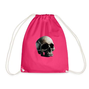 Toten Kopf - Turnbeutel - Fuchsia - Vorne