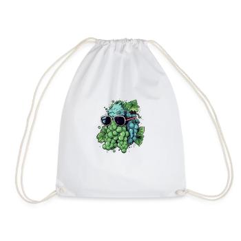 John Bunch of Grapes - Drawstring Bag - white - Front