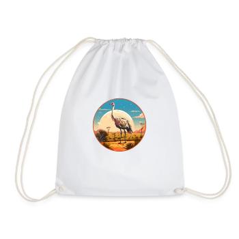 Autruche - Sac de sport léger - blanc - Devant