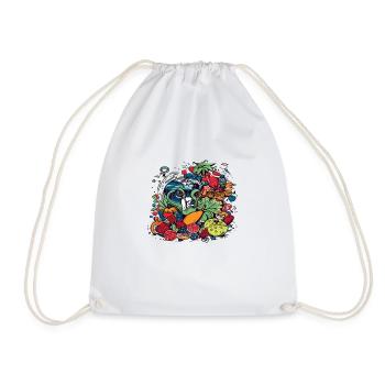 Monstro fruits - Drawstring Bag - white - Front