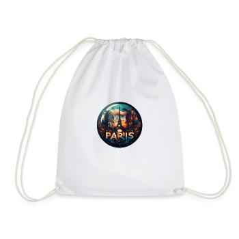 Paris, Tour Eiffel : une union iconique - Sac de sport léger - blanc - Devant