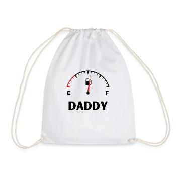Mommy daddy baby match t shirt - Drawstring Bag - white - Front