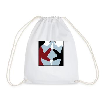 Connection - Drawstring Bag - white - Front