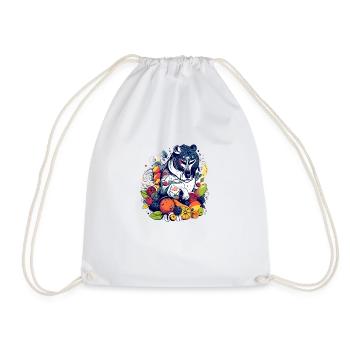 Dido le gorille - Sac de sport léger - blanc - Devant
