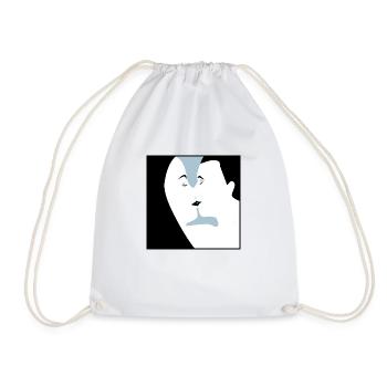 Kiss - Drawstring Bag - white - Front