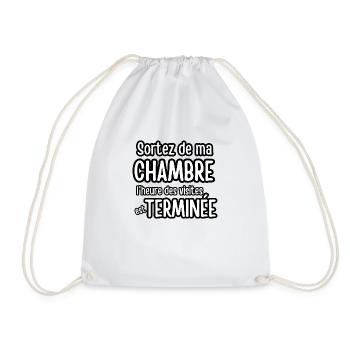 sortez de ma chambre - Sac de sport léger - blanc - Devant