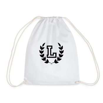 Letter l sport - Drawstring Bag - white - Front