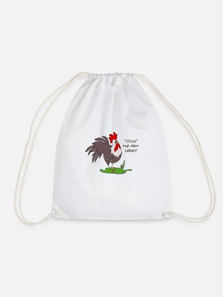 Chick mal dein Leben - Turnbeutel - Weiß