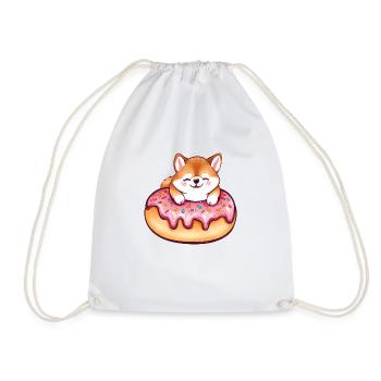 Le doux délice de beignets géant de Shiba Inu - Sac de sport léger - blanc - Devant