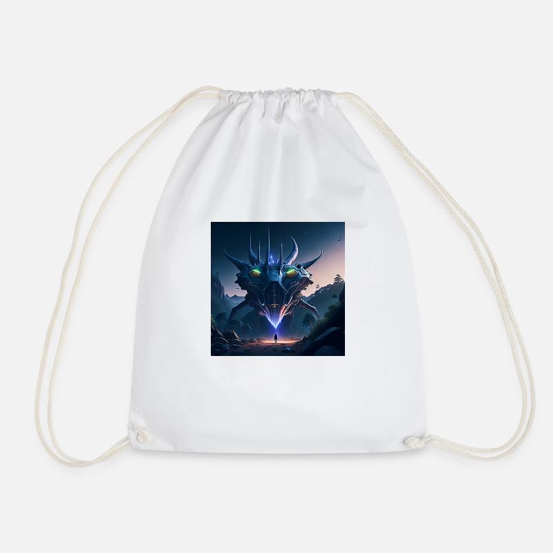 The Mysterious Planet - Drawstring Bag - white