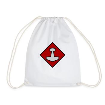 Mjölnir - Drawstring Bag - white - Front