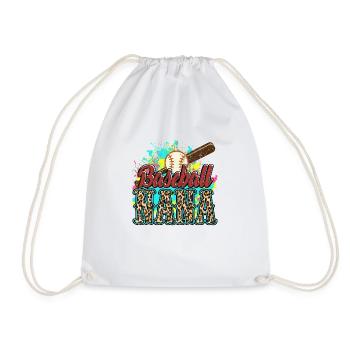 Baseball Nana - Drawstring Bag - white - Front