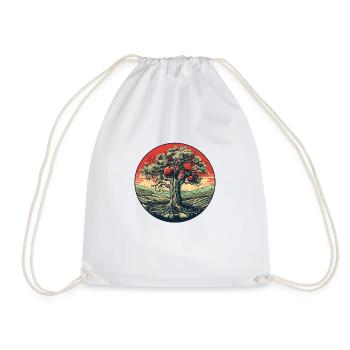 Apple tree from Eden - Drawstring Bag - white - Front