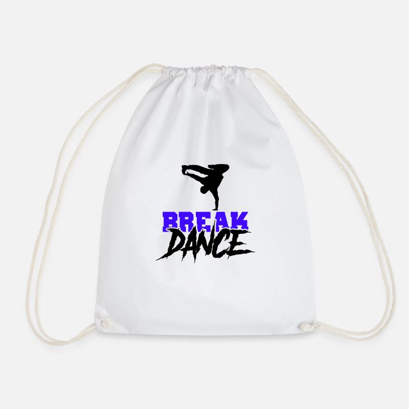 Break Dance - Drawstring Bag - white