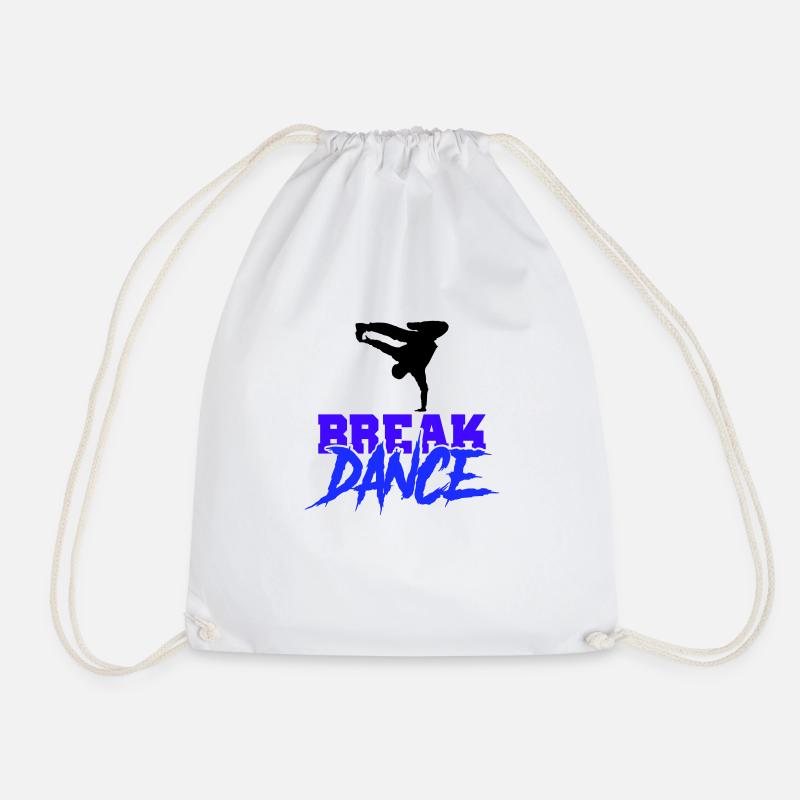 Break Dance - Drawstring Bag - white