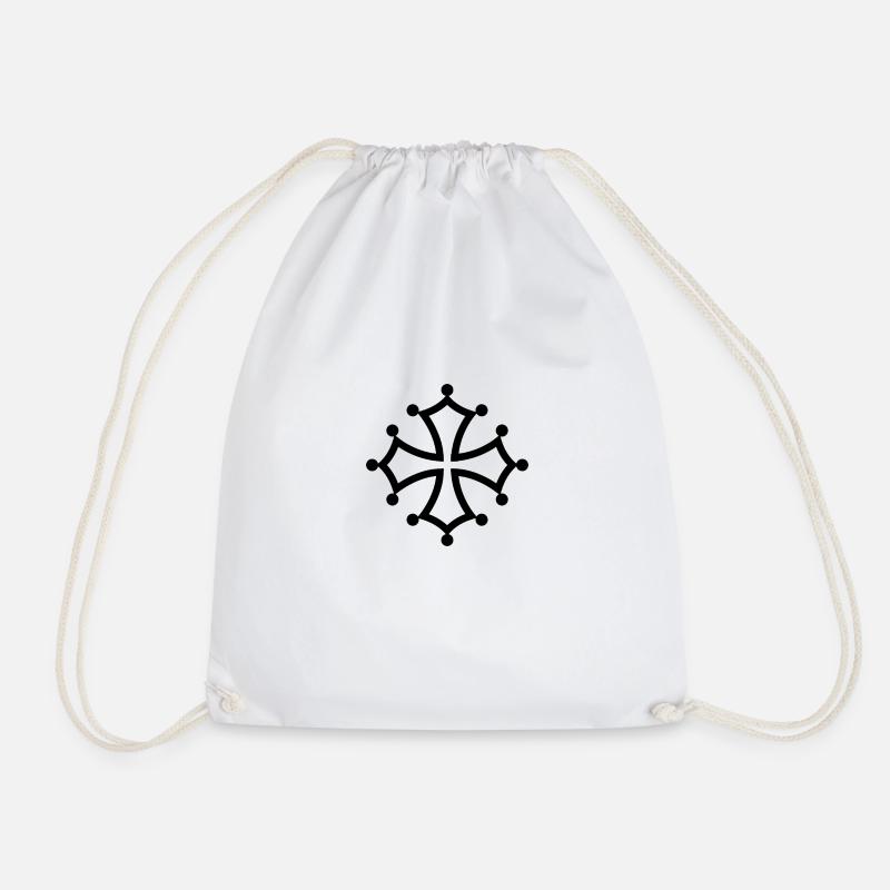 Croix occitane - Sac de sport léger - blanc