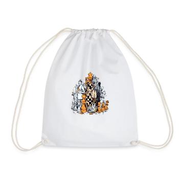 Tour échiquéenne - Sac de sport léger - blanc - Devant