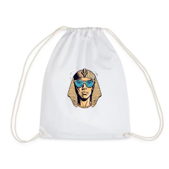Zadi le pharaon à lunettes - Sac de sport léger - blanc - Devant