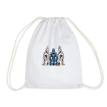 Pièces d'échecs futuriste - Sac de sport léger - blanc - Devant