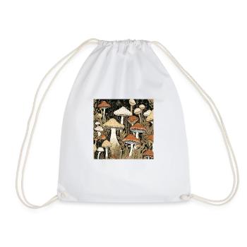 Fungi - Drawstring Bag - white - Front