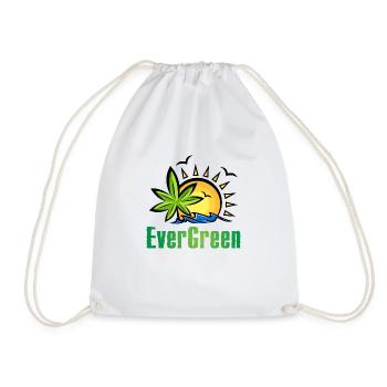 Marijuana Ever Green - Drawstring Bag - white - Front