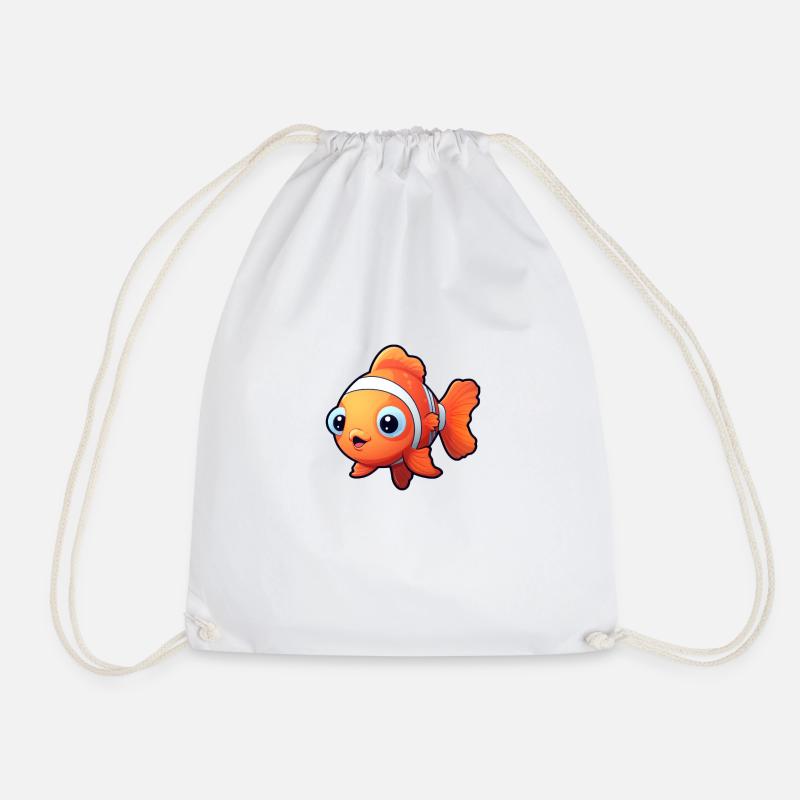 Clownfisch - Turnbeutel - Weiß