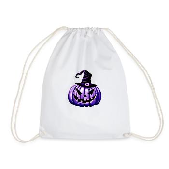 Halloween Pumpkin Costume Pumpkin Costume Gift - Drawstring Bag - white - Front