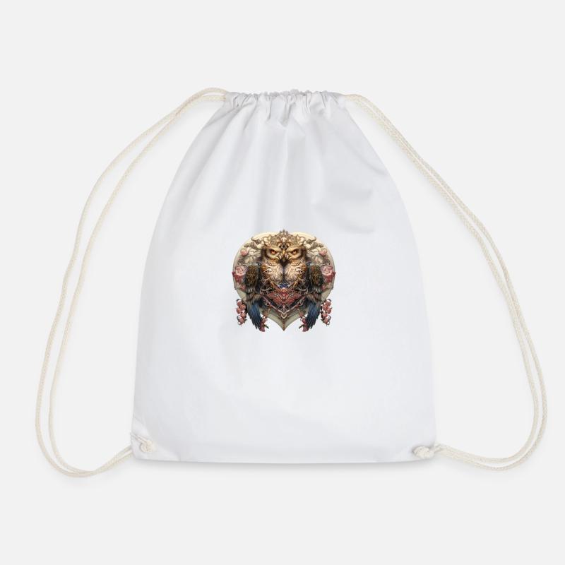 Wisdom - Drawstring Bag - white