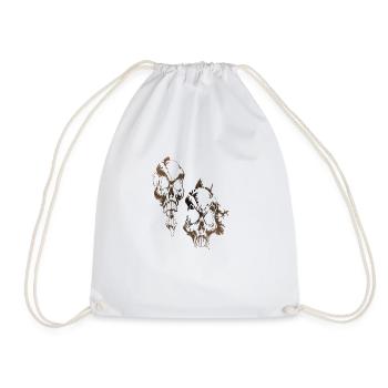 skullss1 - Sac de sport léger - blanc - Devant