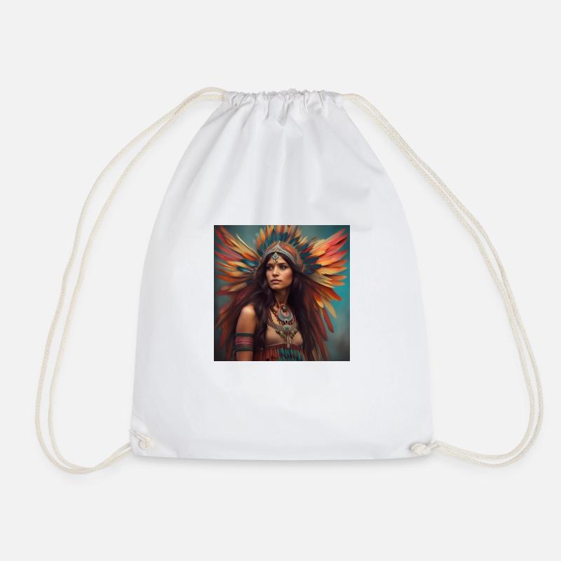 Plume de couleurs 1 - Sac de sport léger - blanc