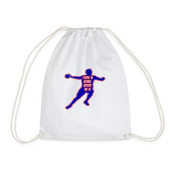 Passion du Handball : Ton Cadeau Énergétique - Sac de sport léger - blanc - Devant