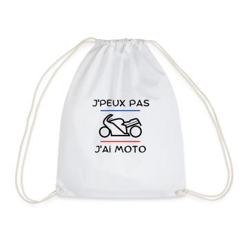 J'peux pas j'ai moto - Sac de sport léger - blanc - Devant