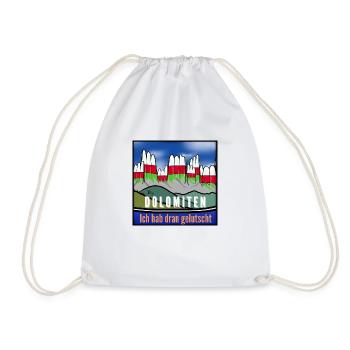 Die Dolomiten - Turnbeutel - Weiß - Vorne