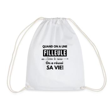 quand on a une filleule comme la mienne - Sac de sport léger - blanc - Devant