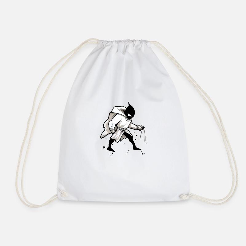Zak street art - Drawstring Bag - white