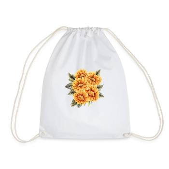 Flower Gift Flowers Garden Home Gardener Gardener Gardener - Drawstring Bag - white - Front