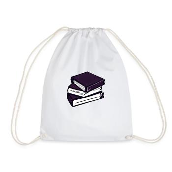 Buch Lesen Bücher Geschenk Leser Buchliebhaber - Turnbeutel - Weiß - Vorne