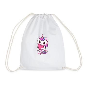 Licorne Mythique Animal Licorne Fille Licornes - Sac de sport léger - blanc - Devant
