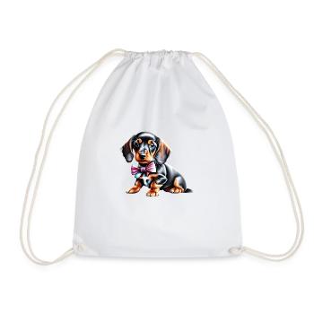 Dachshund Hund Hundehalter Hunde Dackelwelpe - Turnbeutel - Weiß - Vorne