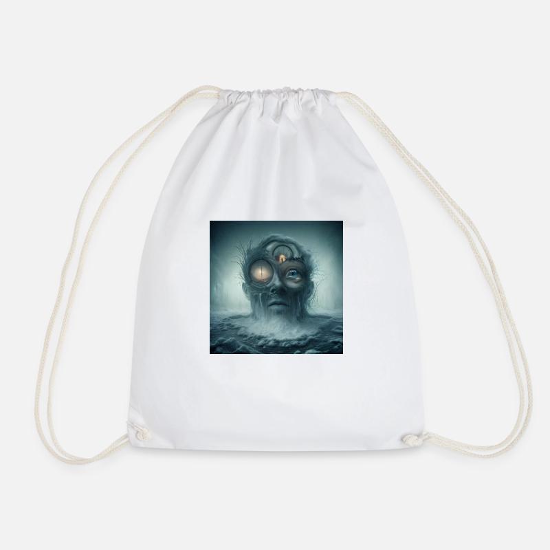 Fear - Drawstring Bag - white