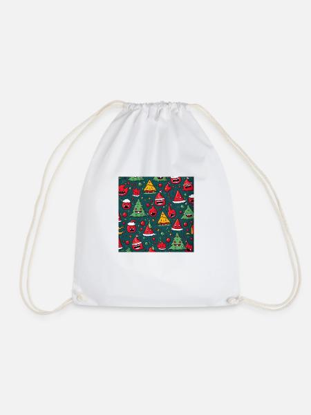 Das etwas andere Weihnachtsdesign - Turnbeutel - Weiß